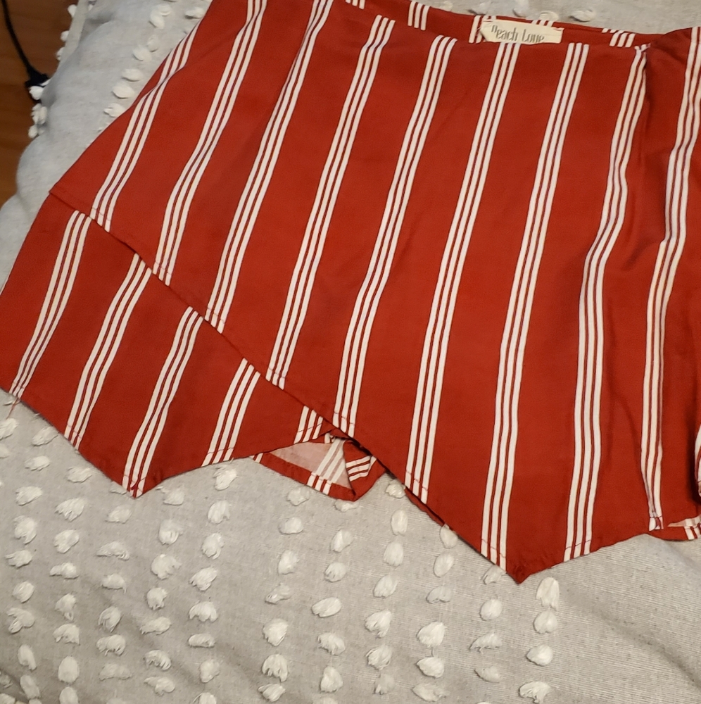 Stripped skorts